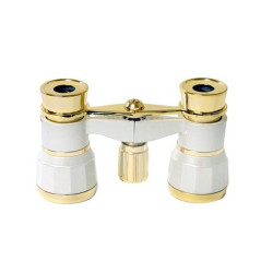 Braun Toneelkijker Opera 3x25 Wit/Goud