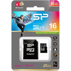Silicon Power MicroSDHC Card Elite Class 10 UHS-1 16GB Silicon Power MicroSDHC Card Elite Class 10 UHS-1 16GB