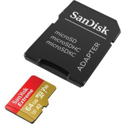 SanDisk Extreme MicroSDXC 64GB+SD Adapter 170MB SanDisk Extreme MicroSDXC 64GB+SD Adapter 170MB