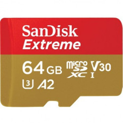 SanDisk Extreme MicroSDXC 64GB+SD Adapter 170MB