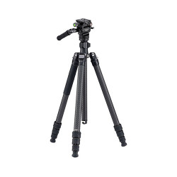 Fotopro Sherpa Max Carbon Statief + MH-4A videokop