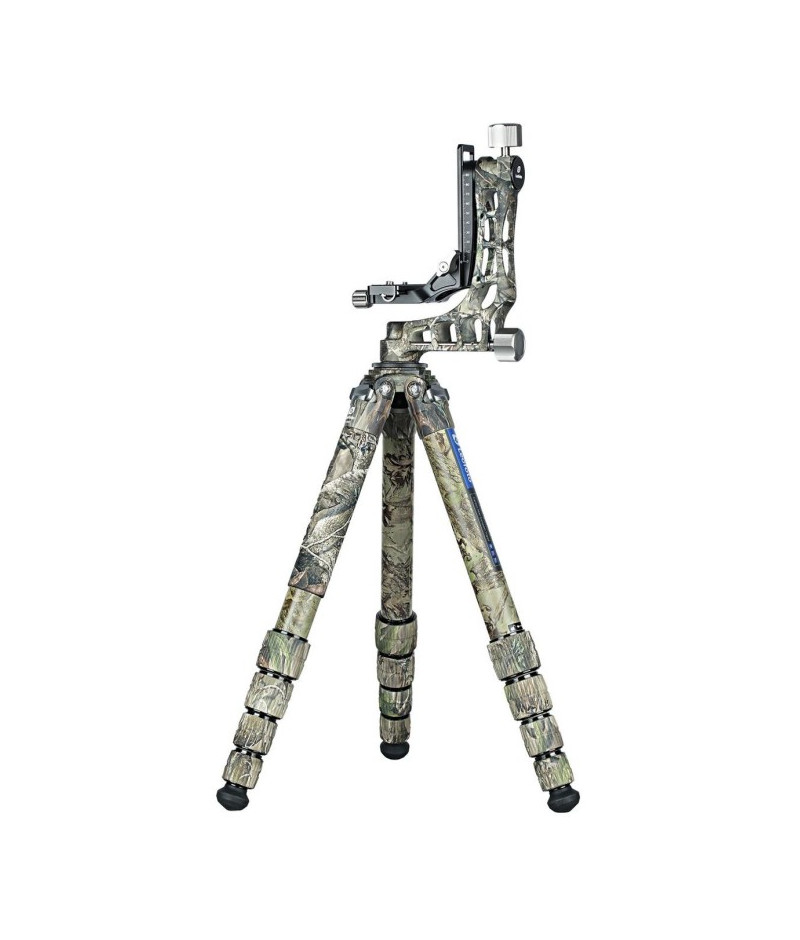 VerrekijkerShop | Leofoto Ranger LS-365C + PG-1 Full Camo Gimbal Head Kit